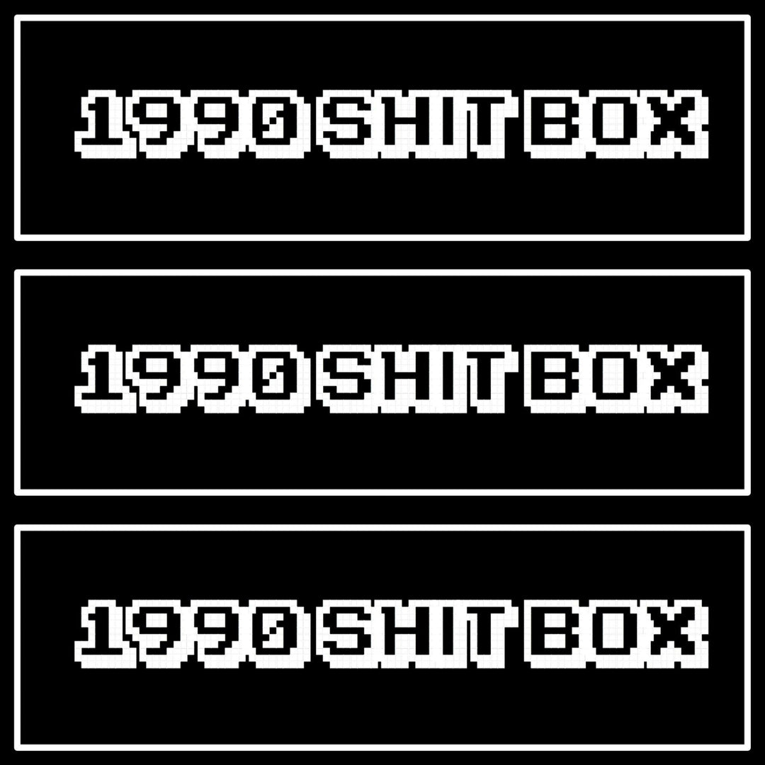 1990 Shit Box 📦 Decal - Strictly Static